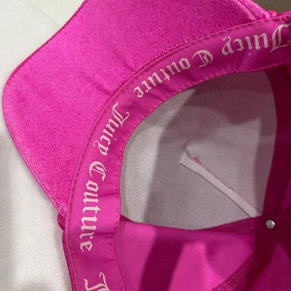 Juicy Couture Hot Pink Rhinestone Hat💖Cap - Picture 3 of 3